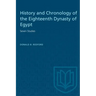 History and Chronology of the Eighteenth Dynasty of Egypt: Seven Studies