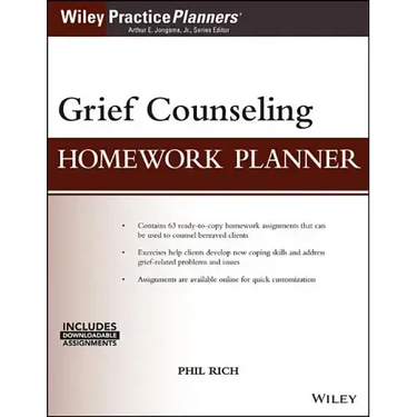 Grief Counseling Homework Planner, (with Download)