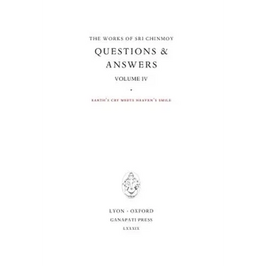 Answers IV: Earth's cry meets Heaven's Smile