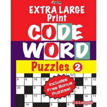EXTRA LARGE Print CODEWORD Puzzles; Vol.2