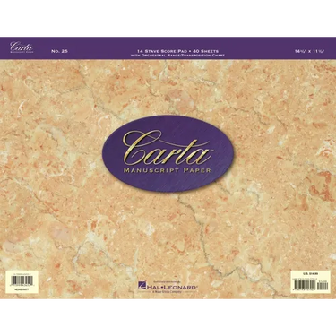 Carta Manuscript Paper No. 25 - Professional