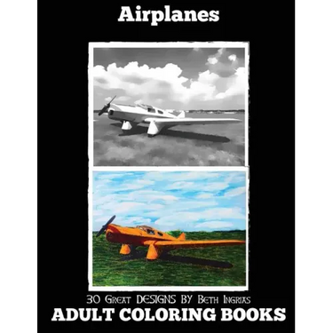 Adult Coloring Books: Airplanes