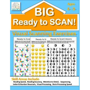 Ready to Scan! BIG BOOK: Beginners, Intermediate & Advanced Visual Scanning Exercises