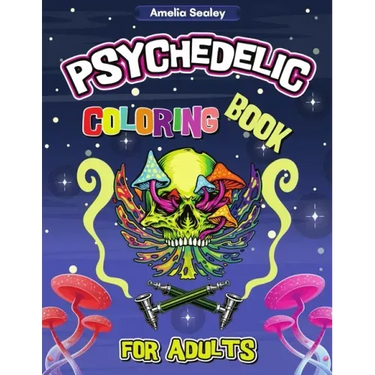 Cannabis Coloring Book for Stress Relief and Relaxation: Trippy Adult Coloring Book