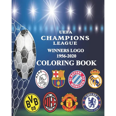 UEFA Champions League Winners Logo 1956-2020 Coloring Book