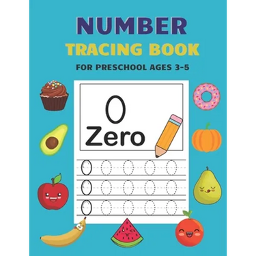 Number Tracing Book for Preschool Ages 3-5: Kids Activity Handwriting Book for Preschool Ages 3-5 and Kindergarten Preschool Number Tracing Math Pract