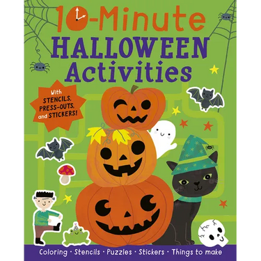 10-Minute Halloween Activities: With Stencils, Press-Outs, and Stickers!