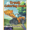 Truck Coloring Book - For Kids Ages 4-8, 8-12 - Simple and Easy Mosaic Color By Number: Jumbo Color-By-Number With Construction Vehicles, Fire Trucks,