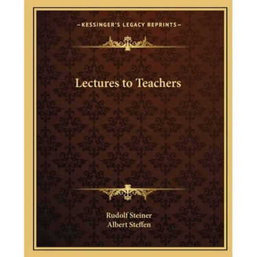 Lectures to Teachers