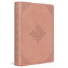 ESV Giant Print Value Thinline Bible (Trutone, Blush Rose, Fleur-De-Lis Design)