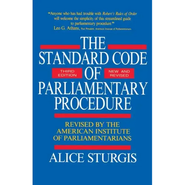 The Standard Code of Parliamentary Procedure
