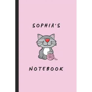 Sophia's Notebook: Personalised Cat Themed Notepad