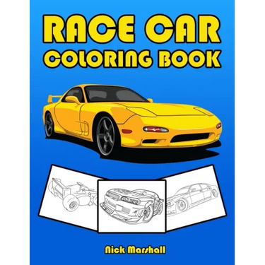 Race Car Coloring Book: Car Coloring Books for Kids Ages 4-8