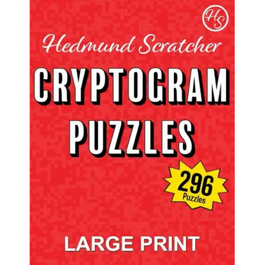 Cryptogram Puzzles (Book 1): Large Print