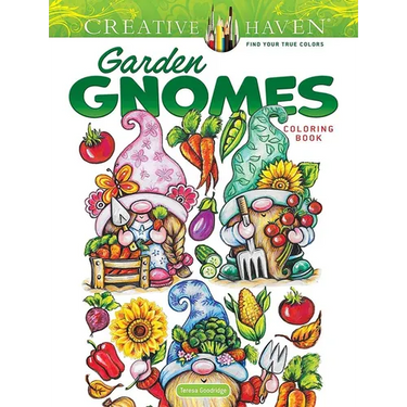 Creative Haven Garden Gnomes Coloring Book