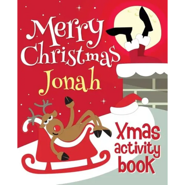 Merry Christmas Jonah - Xmas Activity Book: (Personalized Children's Activity Book)