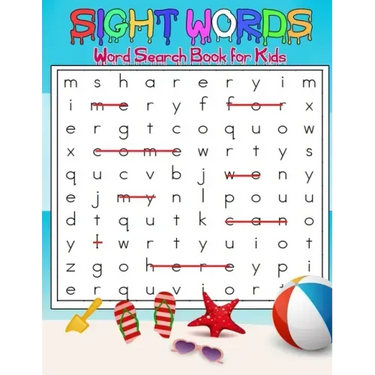 Sight Words Word Search Book for Kids: High Frequency Words Activity Book for Raising Confident Readers (8,5 x 11 inches ): Sight Words Word Search Bo