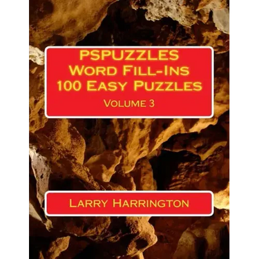 PSPUZZLES Word Fill-Ins 100 Easy Puzzles Volume 3