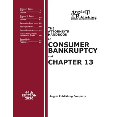 The Attorney's Handbook on Consumer Bankruptcy and Chapter 13