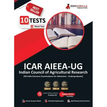 Icar Aieea Ug: All India Entrance Examination for Admission 2023 - 10 Full Length Mock Tests (Physics, Chemistry, Mathematics, Biolog
