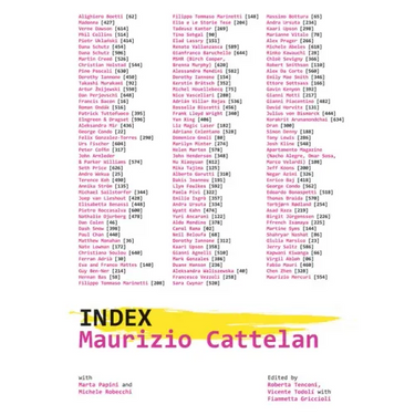 Maurizio Cattelan: Index