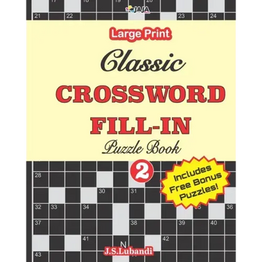 Classic CROSSWORD FILL-IN Puzzle Book; Vol.2
