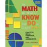 The Math We Need to Know and Do in Grades Prek-5: Concepts, Skills, Standards, and Assessments