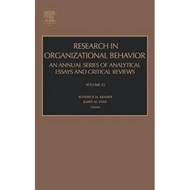 Research in Organizational Behavior: Volume 25