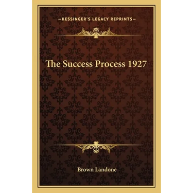 The Success Process 1927