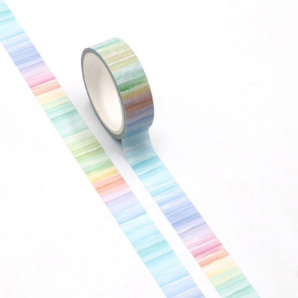 Watercolor Stripe Washi Tape | Gift Wrapping and Craft Tape by The Bullish Store