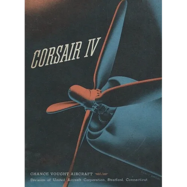 Chance Vought Corsair IV Fighter Airplane Operator Manual F4U
