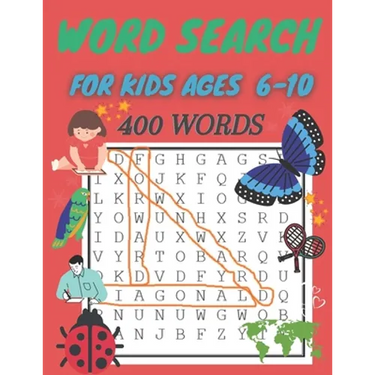 word search for kids ages 6-10: 400 Word Search Puzzles
