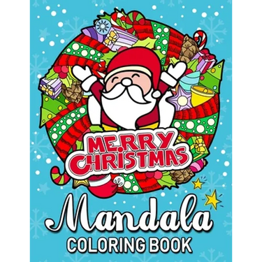 Merry Christmas Mandala Coloring Books: An Adults Coloring Pages Easy and Relaxing Design High Quality