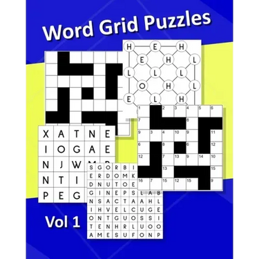 Word Grid Puzzles Vol1: 240 Word Puzzles. Codeword Crosswords, Fillin Crosswords, Word Web Puzzles, 9 Letter Word Puzzles, Word Finder Puzzles. 8"x10"