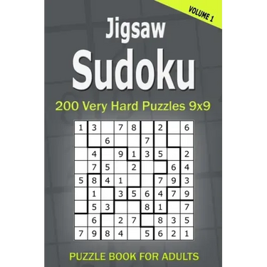Jigsaw Sudoku Puzzle Book for Adults: 200 Very Hard Puzzles 9x9 (Volume1)