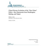 China/Taiwan: Evolution of the "One China" Policy-Key Statements from Washington, Beijing, and Taipei