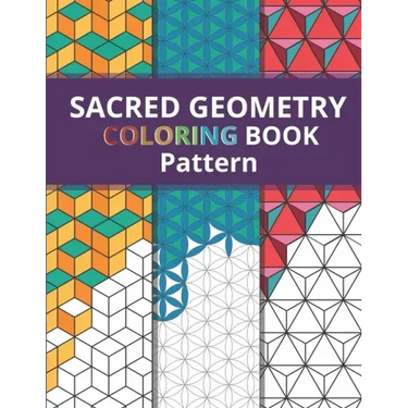 Sacred Geometry Pattern Coloring Book: Simply Beautiful Yet Complex Design for Kids and Adult / One Side Printing to Prevent Back Side Bleed / Stress