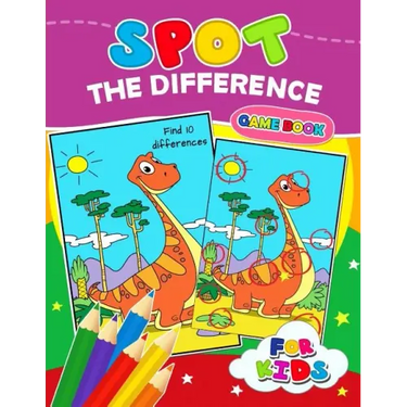 Spot The Difference Game book for kids: Coloring Puzzles Activity Book for Boy, Girls, Kids Ages 2-4,3-5,4-8