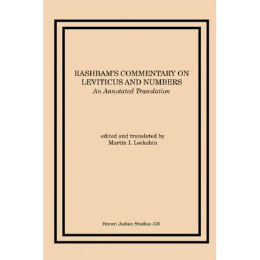 Rashbam's Commentary on Leviticus and Numbers