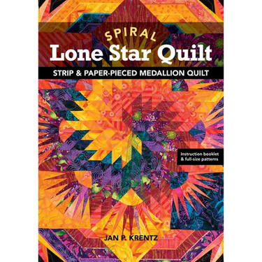 Spiral Lone Star Quilt - Print-On-Demand Edition: Strip & Paper-Pieced Medallion Quilt