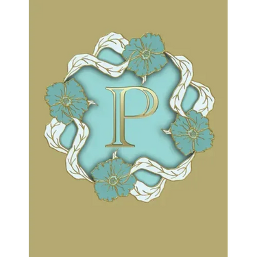 P: 100 Pages 8.5" X 11" Monogram Notebook College Ruled Line Paper
