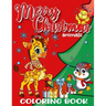 Merry Christmas Animals Coloring Book for Kids