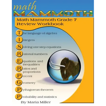 Math Mammoth Grade 7 Review Workbook