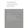 Modern Language Review (117: 4) October 2022