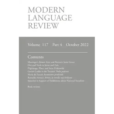 Modern Language Review (117: 4) October 2022