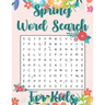 Spring Word Search For Kids: Hello Spring Word Search Puzzle Book Gift for Spring Season Lover