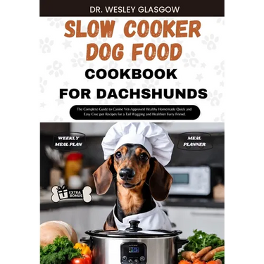 Slow Cooker Dog Food Cookbook for Dachshund: The Complete Guide to Canine Vet-Approved Healthy Homemade Quick and Easy Croc pot Recipes for a Tail Wag