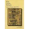North Carolina Headrights: A List of Names, 1663-1744