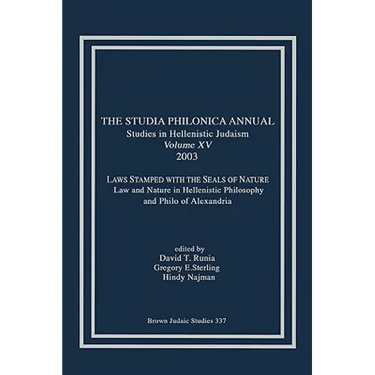 The Studia Philonica Annual XV, 2003