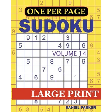 Large Print Easy Sudoku: Sudoku Puzzle Book For Adults Volume 14